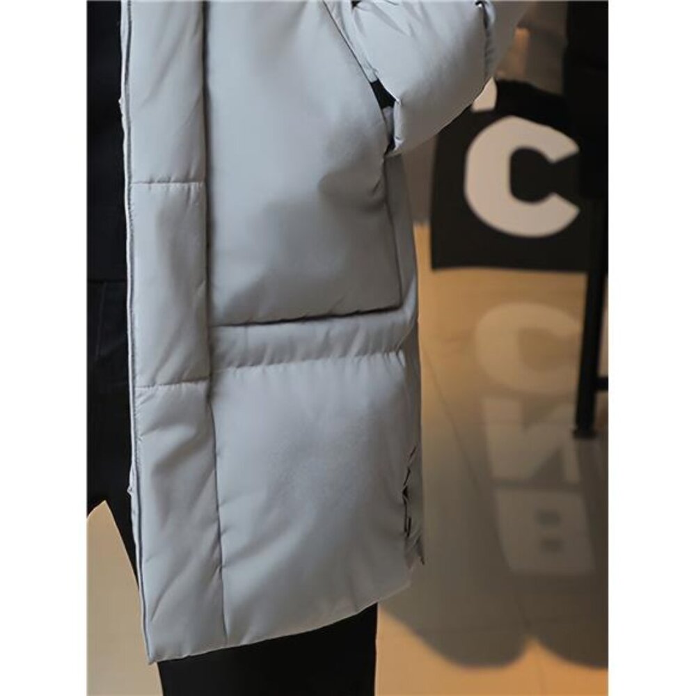 Men's Stylish Hooded Puffer Parka Jacket - New & Warm! - Picture 5 of 6